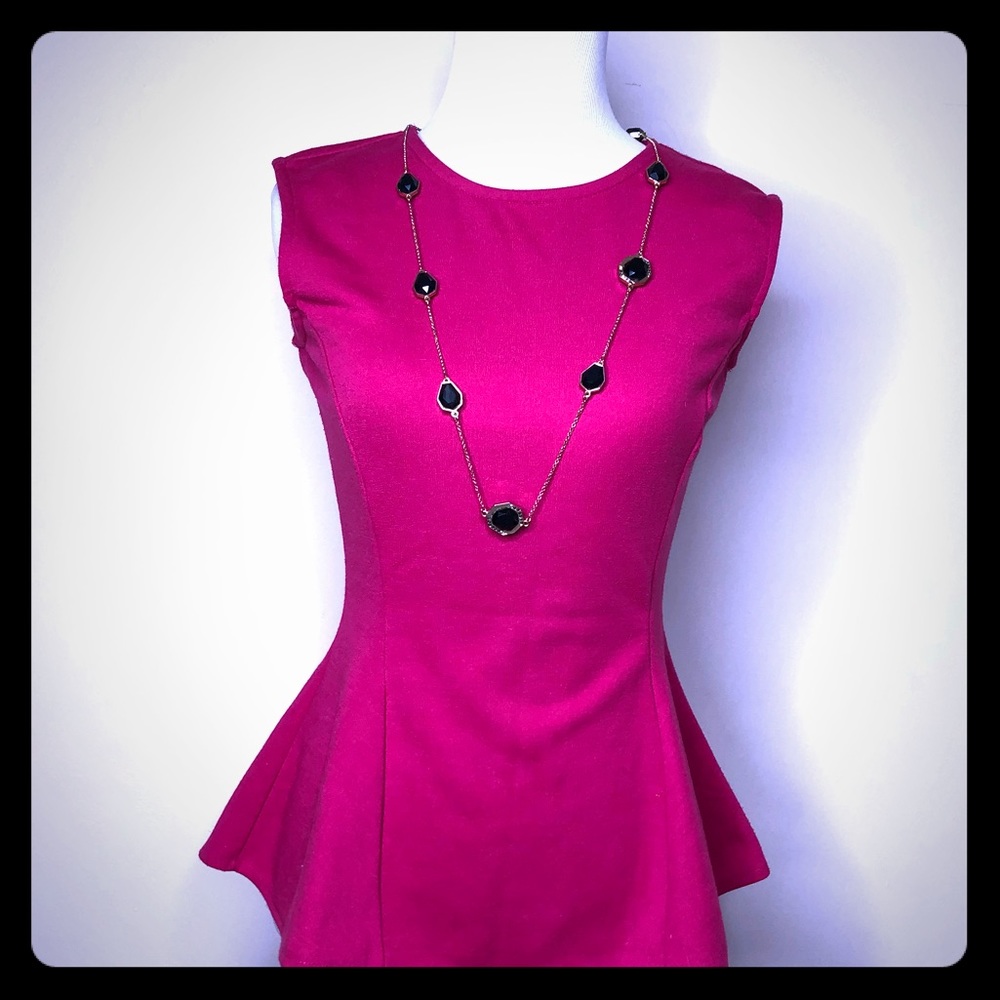Crimson Peplum top💗❤️